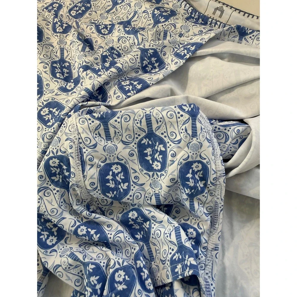 Cabana Life Royal Blue White Pickleball Dress UPF 50+ Court Sporty NWT L
